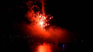 Fowey Regatta Fireworks 2011wmv [upl. by Nahtad726]