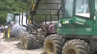 john deere 7920 vs timberjack 810 c [upl. by Ttesil]