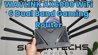 WAVLINK AX6000 WiFi 6 Dual Band Gaming Router gaming router [upl. by Ericka113]