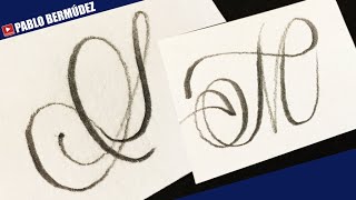 ✔ Como Escribir el Abecedario en Mayusculas en Caligrafía 🅸🅽🅶🅻🅴🆂🅰  Letras Lindas Pablo Bermúdez [upl. by Aniram]