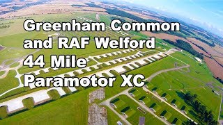 Paramotoring over Greenham Common and RAF Welford [upl. by Okimik]