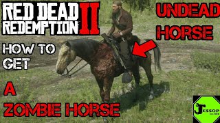 How to turn your horse UNDEAD ZOMBIE HORSE Red Dead Redemption 2 RDR2 [upl. by Trella]