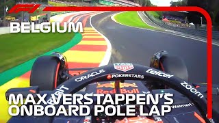 Max Verstappens Pole Lap  2023 Belgian Grand Prix  Pirelli [upl. by Ailedamla]