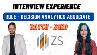 ZS Associates Interview Experience  Decision Analytics Associate  OFFCAMPUS  Preparation [upl. by Alica]