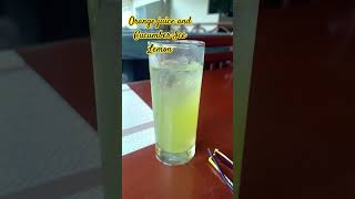 What to drink Orange juice and Cucumber Ice Lemon food worldwide [upl. by Menides]