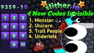 Slitherio CODE INVISIBLE  4 NEW SKIN RELEASE  SLITHERIO VIP 3I VIP UPDATE [upl. by Kraft]