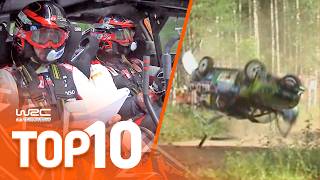 Top 10 Most Dramatic Rally Finland Moments [upl. by Aljan]