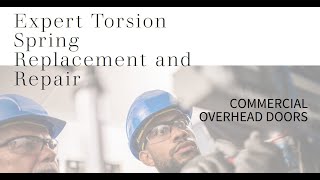 Introduction to Commercial Overhead Torsion Springs [upl. by Dorree115]