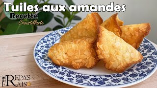 Tuiles aux amandes  Recette facile 100 réussie [upl. by Medlin]