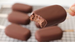 Never seen such easy and delicious ice cream recipe Just 4 ingredients Chocolate ice cream bar [upl. by Sirotek688]