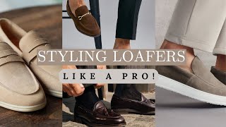 How To Style Mens Loafers with Outfit Ideas [upl. by Akinom20]