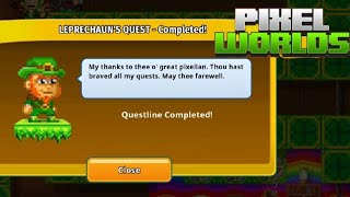 Completing Leprechaun Quest 2024  PixelWorld [upl. by Pelage]