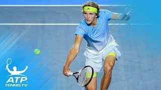 Zverev hits amazing winner after epic rally  Acapulco 2018 [upl. by Sonnnie]