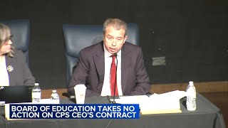 Board of Ed takes no action on CPS CEO at meeting halts school closures before 2027 [upl. by Aissilem]