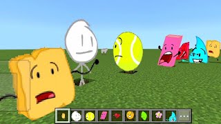 BFDI in Falt World Minecraft PE Mod [upl. by Newbill]