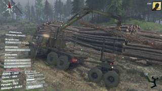 SpinTires 1 как загрузить бревна в лесовоз [upl. by Hackathorn827]