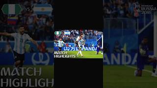 Argentina versus Nigeria FIFA World cup 😱shorts funny football highlight match 🇦🇷Argentina [upl. by Laux]