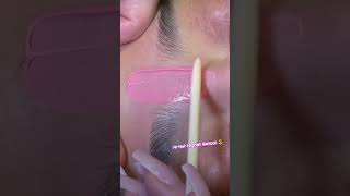 Brow wax strips satsfying 🤩👌〽️ satisfying waxing skincare subscrib shorts viralshort beauty [upl. by Eloc]