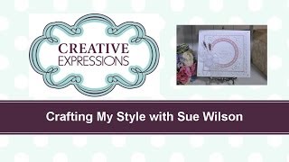 Craft Dies by Sue Wilson  Tutorial Video  Striplet Background for Creative Expressions [upl. by Baras]