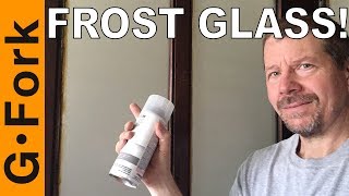 How to Frost Glass  Frosted Glass Spray Paint  GardenFork [upl. by Yllim570]