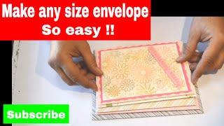 The Best Way to Make Envelopes in Any Size without an envelope maker [upl. by Groos]