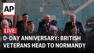 DDay anniversary LIVE British World War II veterans head to Normandy [upl. by Ayram]