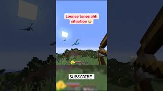 minecraft Looney tunes moments 💀 minecraft shorts minecraftfunny [upl. by Atsed314]