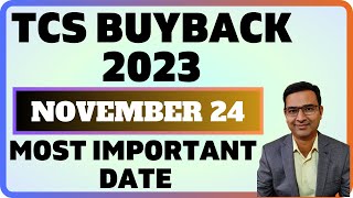 TCS Buyback important dates  TCS Buyback latest details 2023  TCS Buyback updates [upl. by Myrtie]