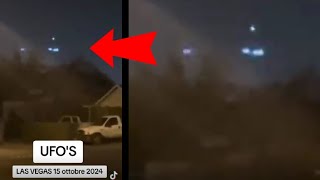 UFOs were seen near a house in Las Vegas Did a UFO land on a mountain [upl. by Nashner]