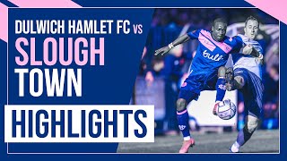 HAMLET HIGHLIGHTS Dulwich Hamlet vs Slough Town FC  National League South  19032022 [upl. by Adnilemre139]