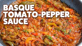 How to Make Piperade Delicious Basque Pepper Sauce [upl. by Annahsit]