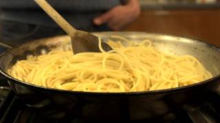 How to Quickly Cook Pasta in a Frying Pan  CHOW Tip [upl. by Haines]