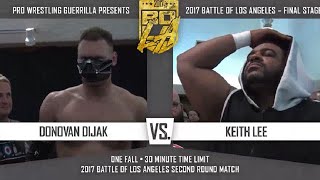 Keith Lee vs Donovan Dijak full match PWG BOLA 2017 [upl. by Nosro]