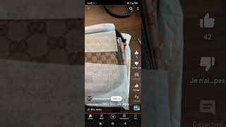 Unboxing sacoche Gucci DHgate [upl. by Jutta]