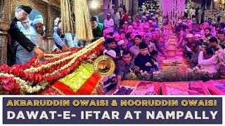 Akbaruddin Owaisi and Dr Nooruddin Owaisi attended the Grand DawatEIftar at Nampally Hyderabad [upl. by Bridget]