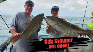 44 Hour Overnight Fishing Trip  1st Gag Grouper Trip of 2023  Hubbards Marina [upl. by Tricia]