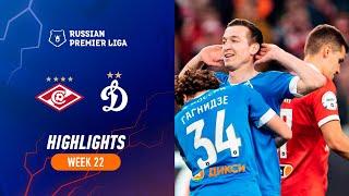 Highlights Spartak vs Dynamo 33  RPL 202223 [upl. by Shurlock]