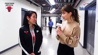 Bulls  Chicago Luvabulls 日本人ダンサーへインタビュー！【Rakuten NBA 32】 [upl. by Ellennahs]