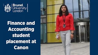 Amrutha My Accounting and Finance placement at Canon [upl. by Nola]