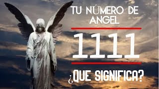 Número angelical 1111  Llamado Universal  Descubre que significa este poderoso número [upl. by Gleda]