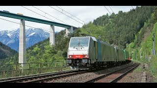 4k Führerstandsmitfahrt Brenner  Innsbruck mit BR 186 [upl. by Cann]