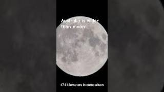 Australia wider than moon shorts video moon history astronomy mansoorsoomro [upl. by Malik213]