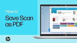 How to save a scan from an HP printer as a single or multipage PDF  HP Printers  HP Support [upl. by Tterej]