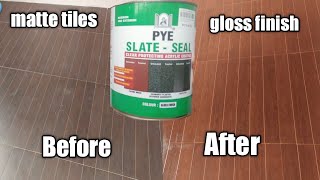 Diy kwarto part 9 PYE SLATE SEAL PAMPAKINTAB NG TILES [upl. by Joanna674]