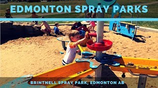 Edmonton Spray Parks  Brintnell Spray Park Edmonton AB [upl. by Takken]