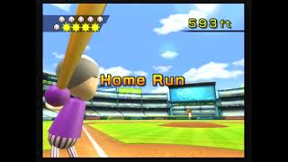 Wii Sports  Baseball  Training Hitting Home Runs Platinum [upl. by Eelnodnarb691]