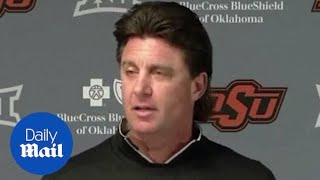 Gundy blames college football transfers on snowflake millenials [upl. by Nahtaj]