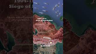 Russia Japanese War 1904 Animated Map [upl. by Ferrick919]