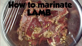 HOW TO MARINATE LAMBSimple amp Easy to cook [upl. by Nonnair]