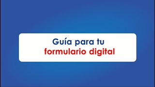 Tutorial Cómo completar el formulario de datos digital paso a paso  Guía fácil [upl. by Kyle]